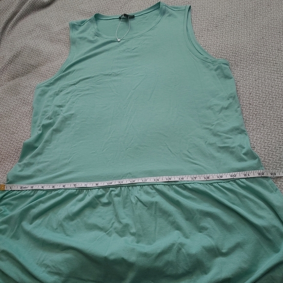 New EILEEN Fisher mint drop waist dress size - Picture 11 of 13